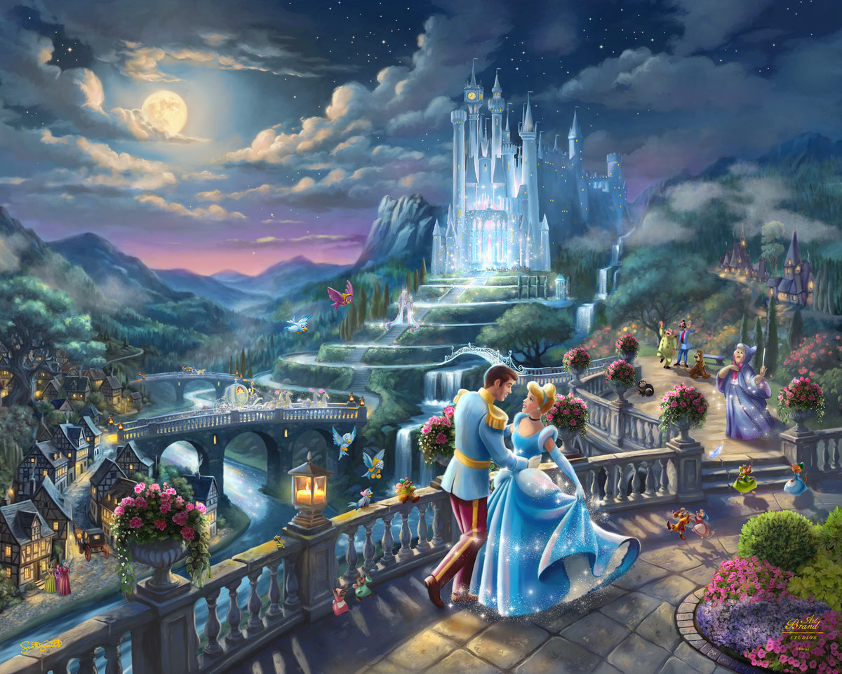 Disney's Cinderella - Midnight Stroll - 24" x 30" Gallery Wrapped Canvas