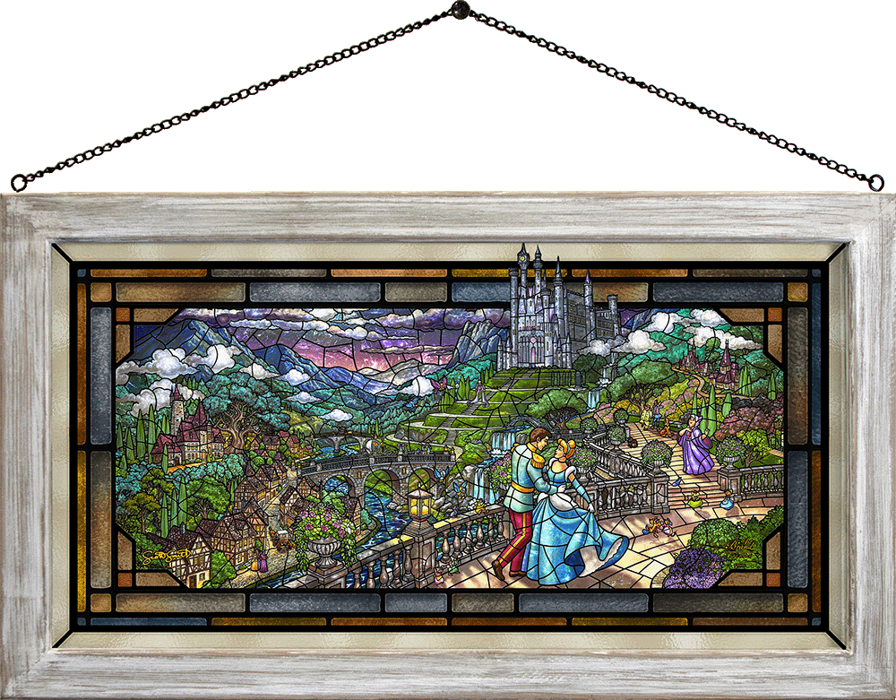 Disney's Cinderella - Midnight Stroll - Stained Glass Art