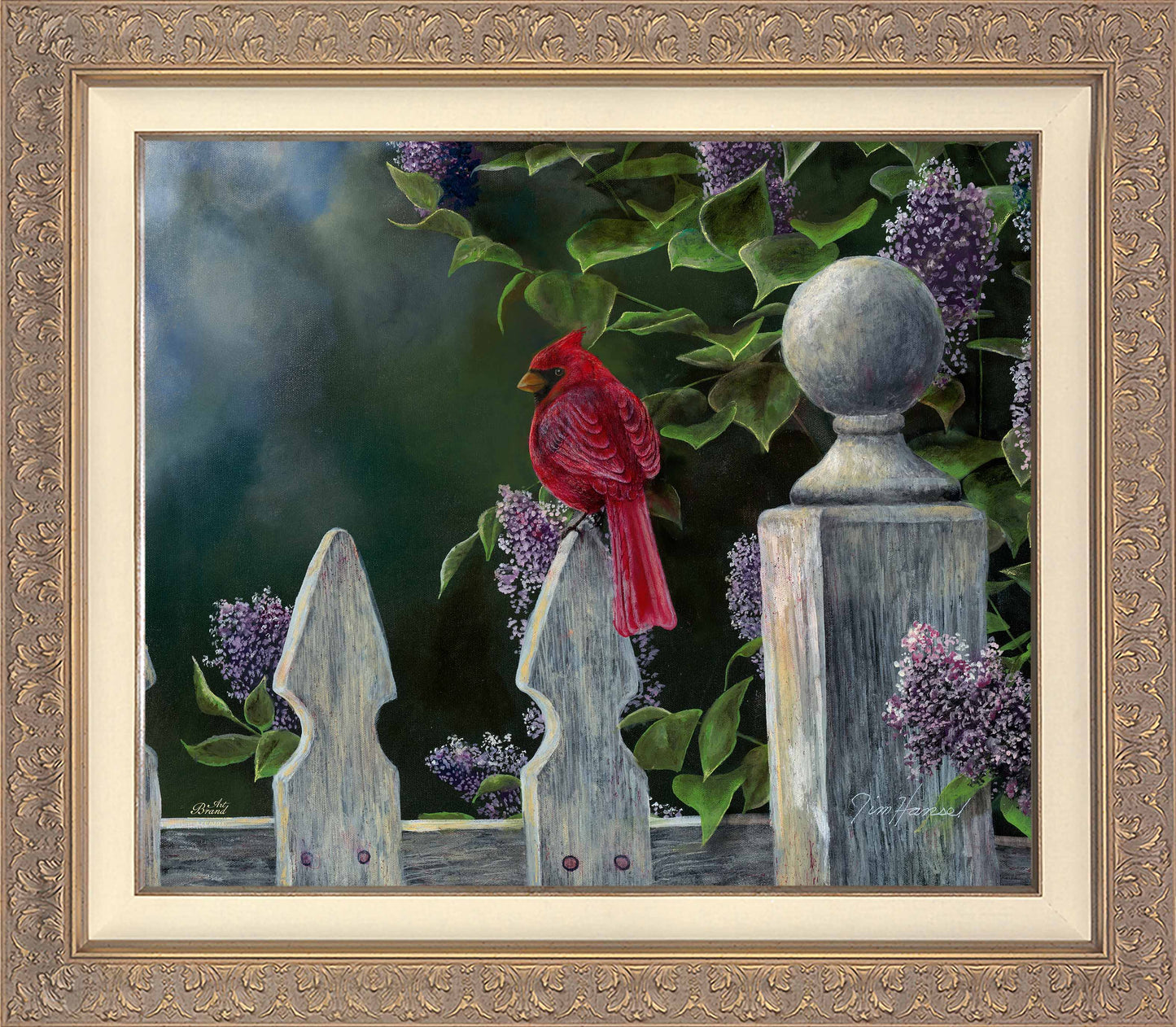 Birds Eye View-Cardinal - Limited Edition Canvas