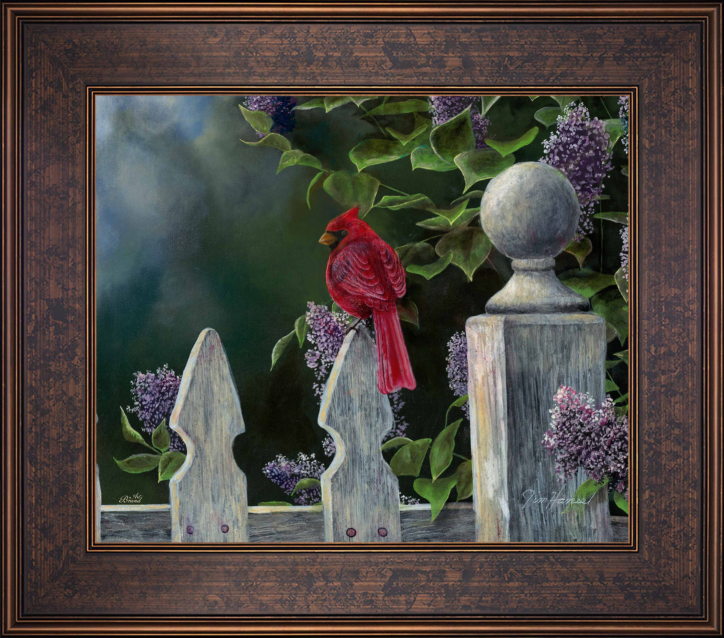 Birds Eye View-Cardinal - Limited Edition Canvas
