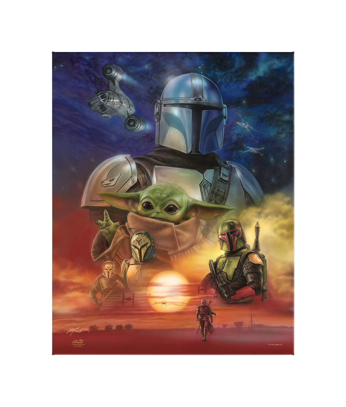 The Mandalorian - Code of Honor - 30" x 24" Gallery Wrapped Canvas