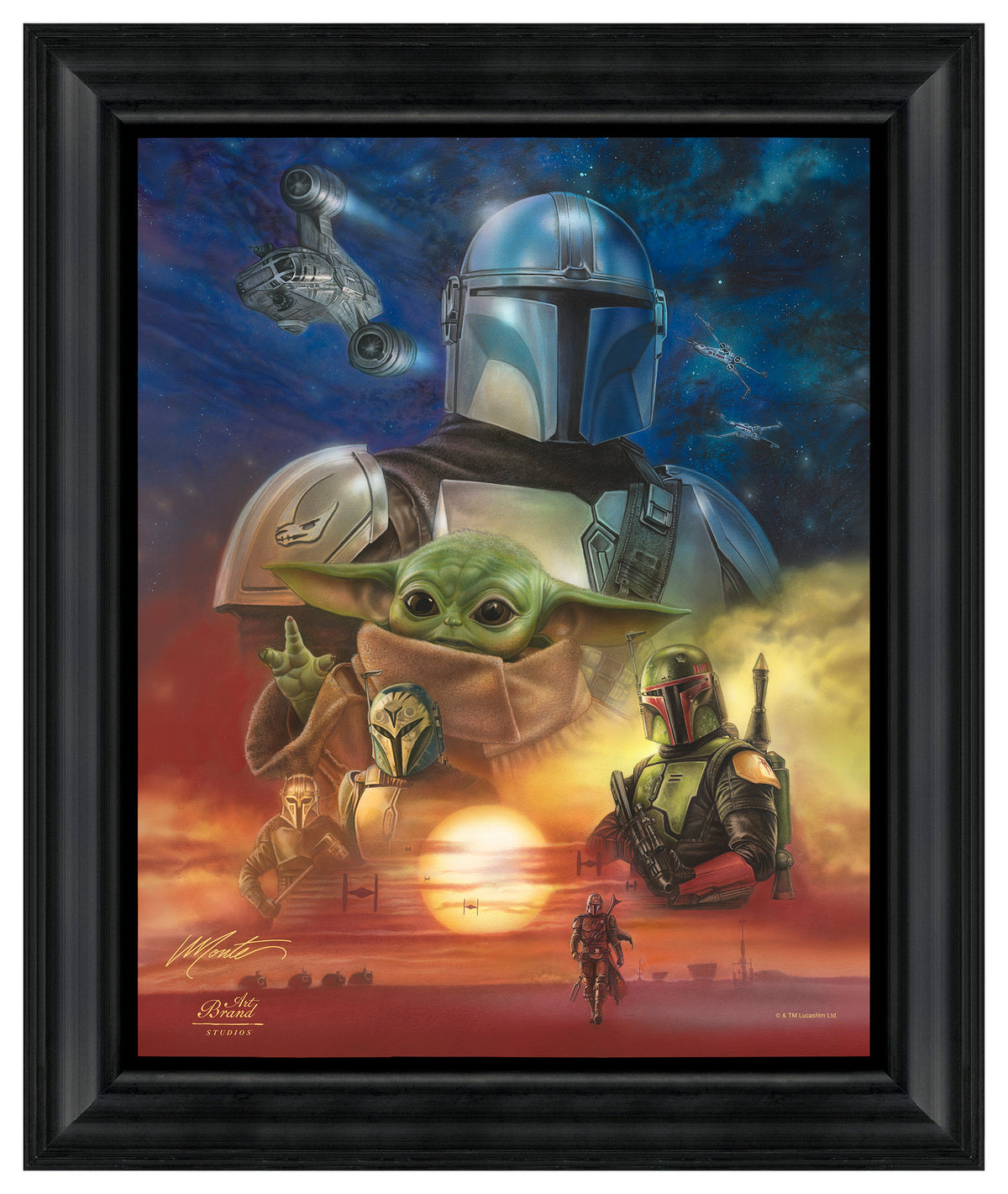 The Mandalorian - Code of Honor - 20" x 16" Brushstroke Vignette
