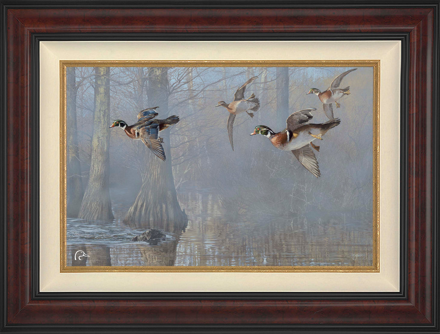 Out of the Mist  Limited Edition Canvas - Official Ducks Unlimited Art