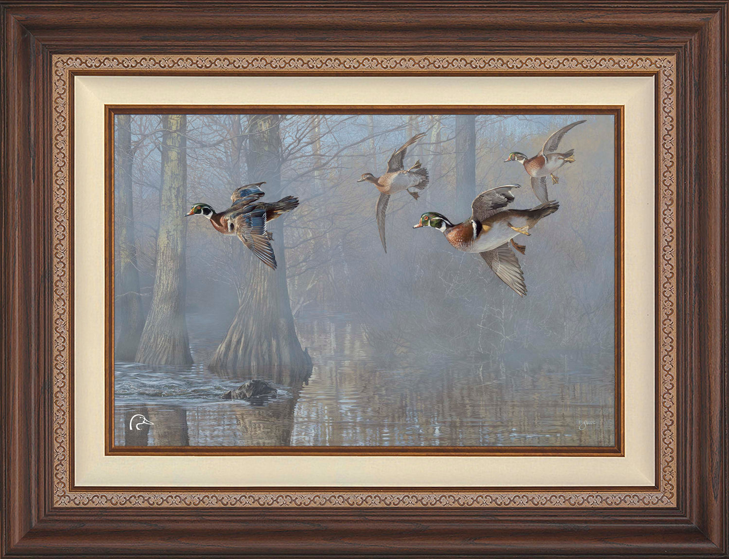 Out of the Mist  Limited Edition Canvas - Official Ducks Unlimited Art
