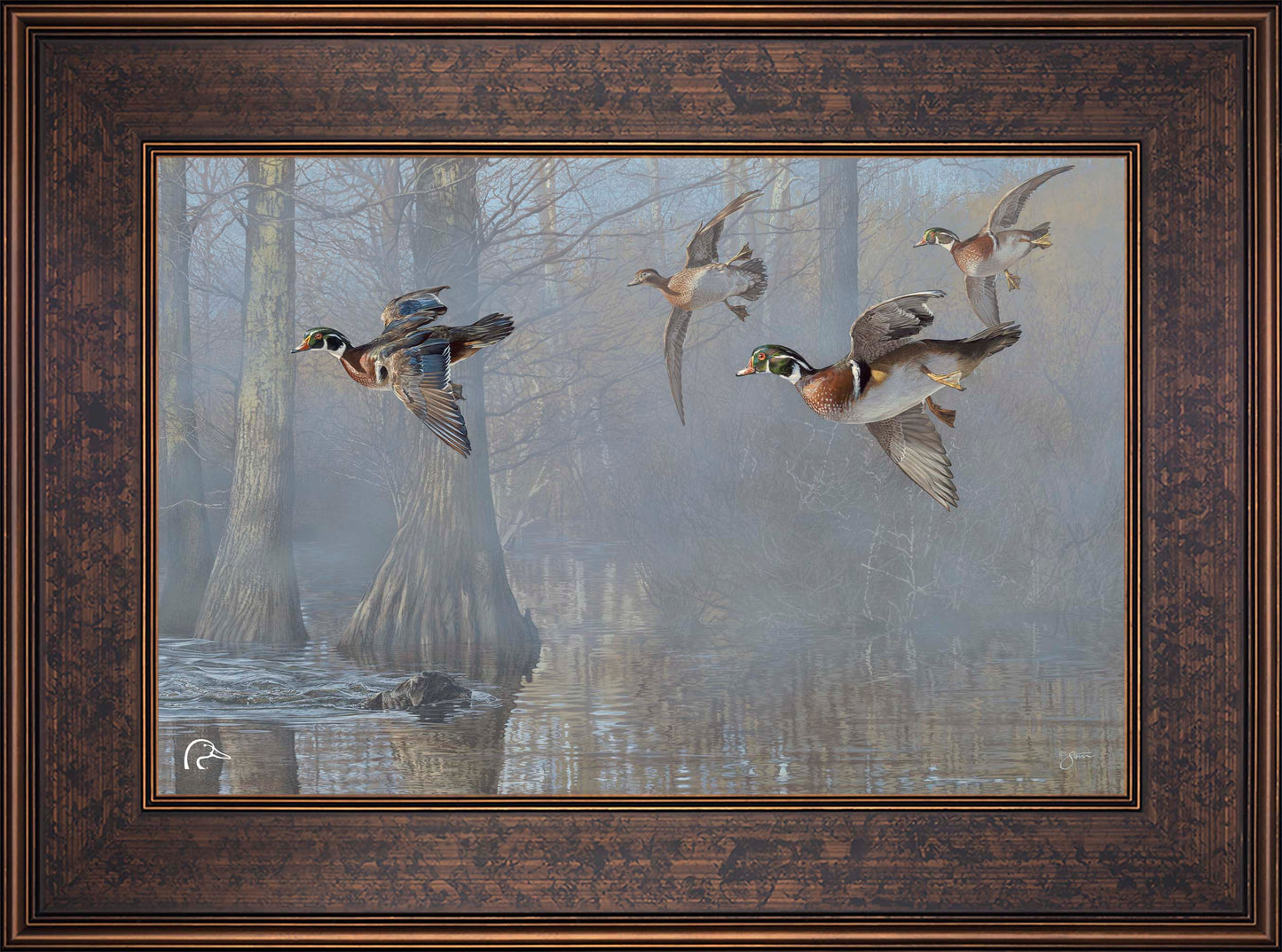 Out of the Mist  Limited Edition Canvas - Official Ducks Unlimited Art