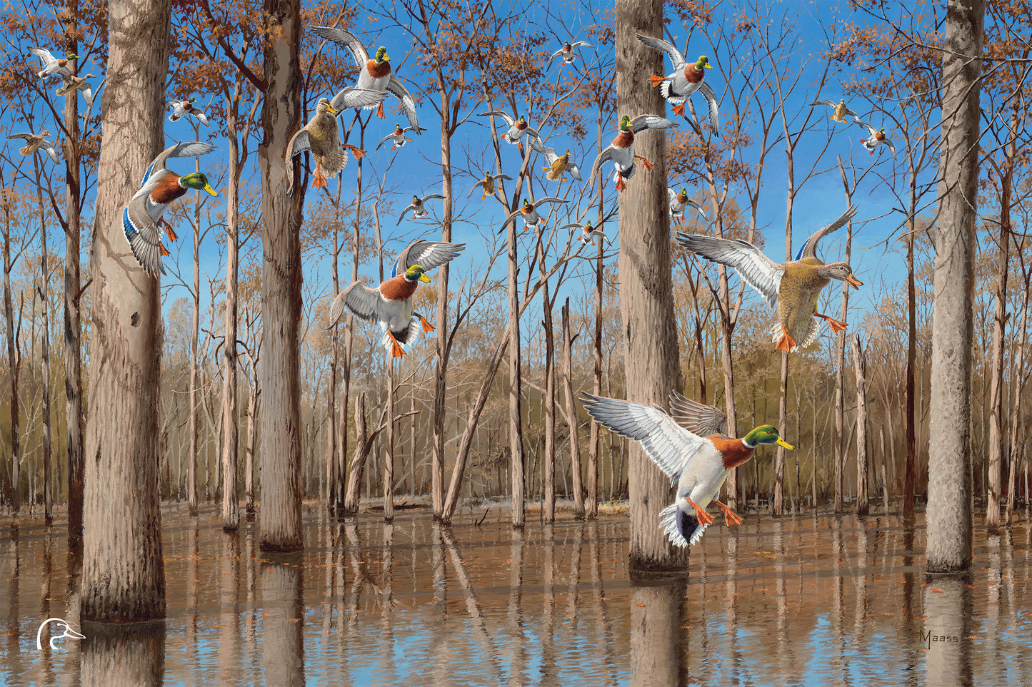 Down from the North - Mallards Limited Edition Canvas - Official Ducks Unlimited Art