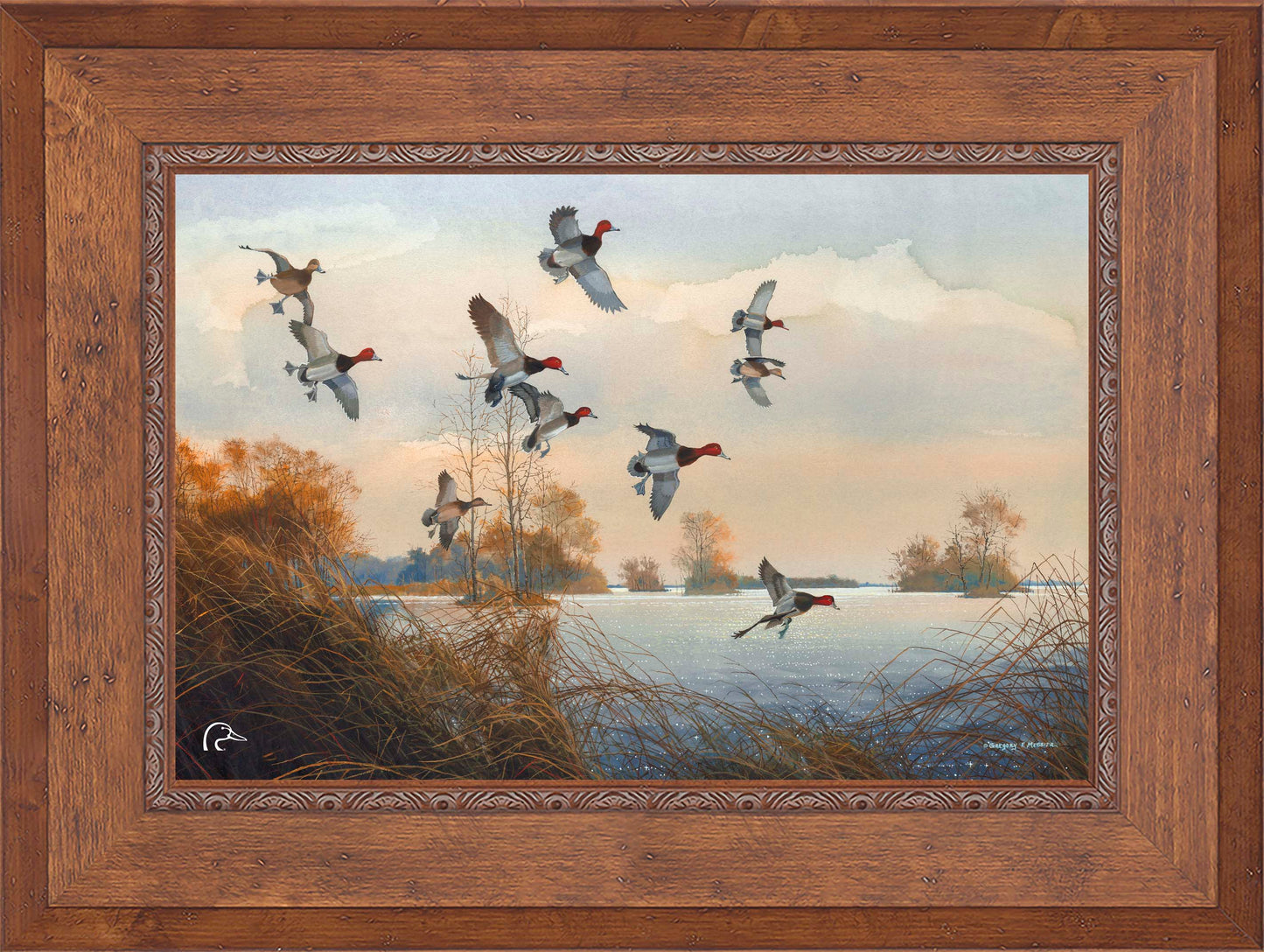 Redheads Redoubt Limited Edition Canvas - Official Ducks Unlimited Art