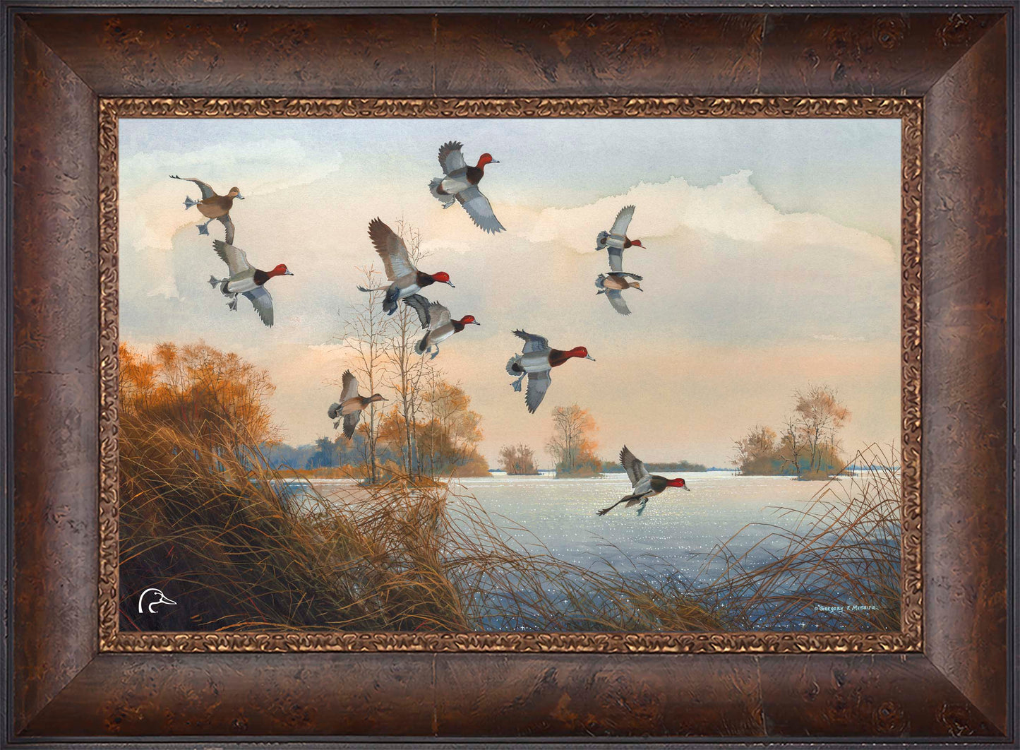 Redheads Redoubt Limited Edition Canvas - Official Ducks Unlimited Art