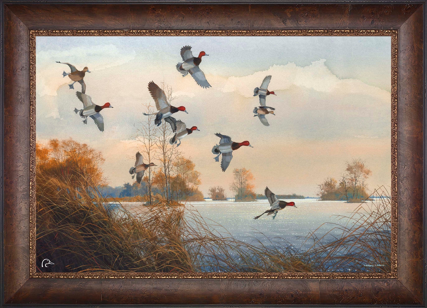 Redheads Redoubt Limited Edition Canvas - Official Ducks Unlimited Art