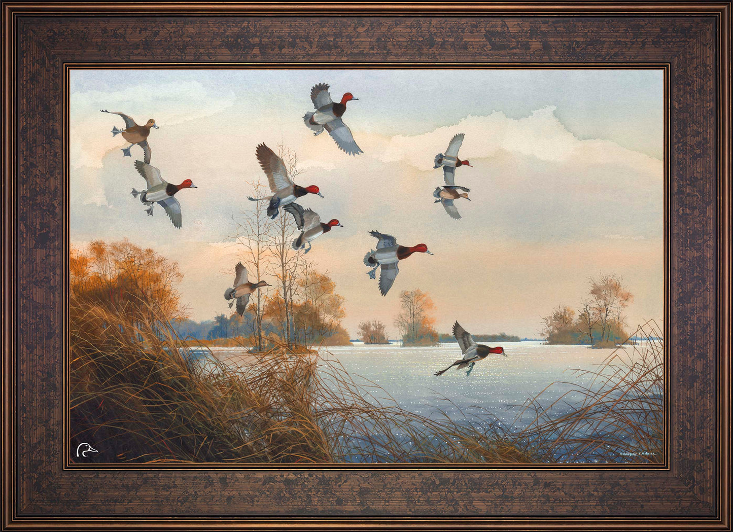 Redheads Redoubt Limited Edition Canvas - Official Ducks Unlimited Art