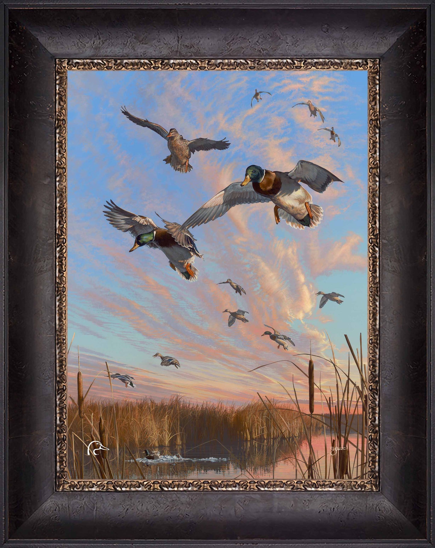 Sunset's Last Minutes Limited Edition Canvas - Official Ducks Unlimited Art