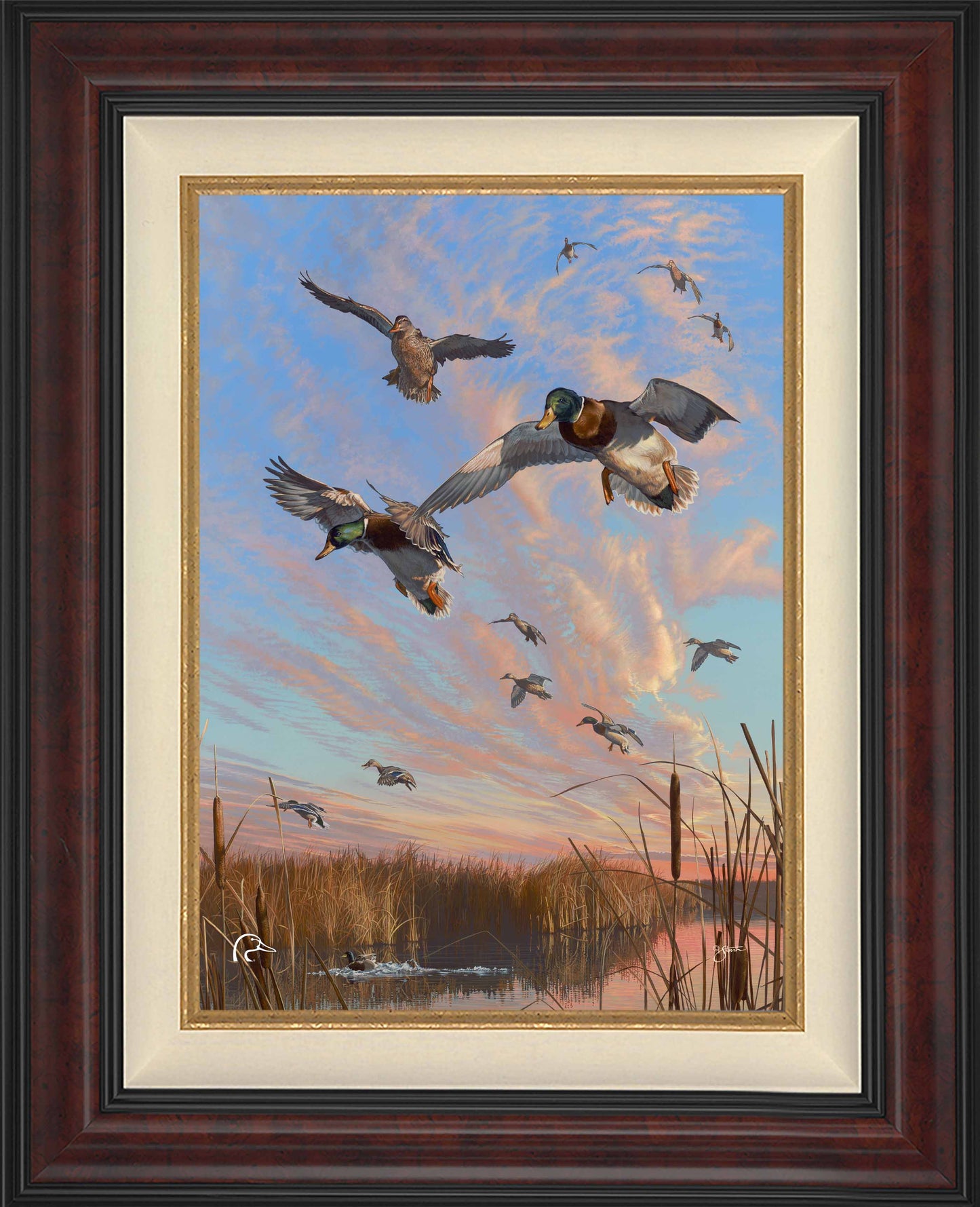 Sunset's Last Minutes Limited Edition Canvas - Official Ducks Unlimited Art