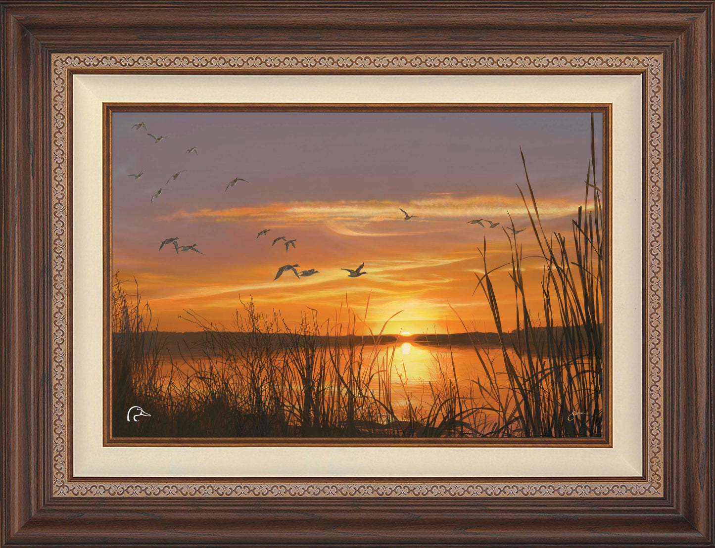 Sunset's Last Minutes Limited Edition Canvas - Official Ducks Unlimited Art