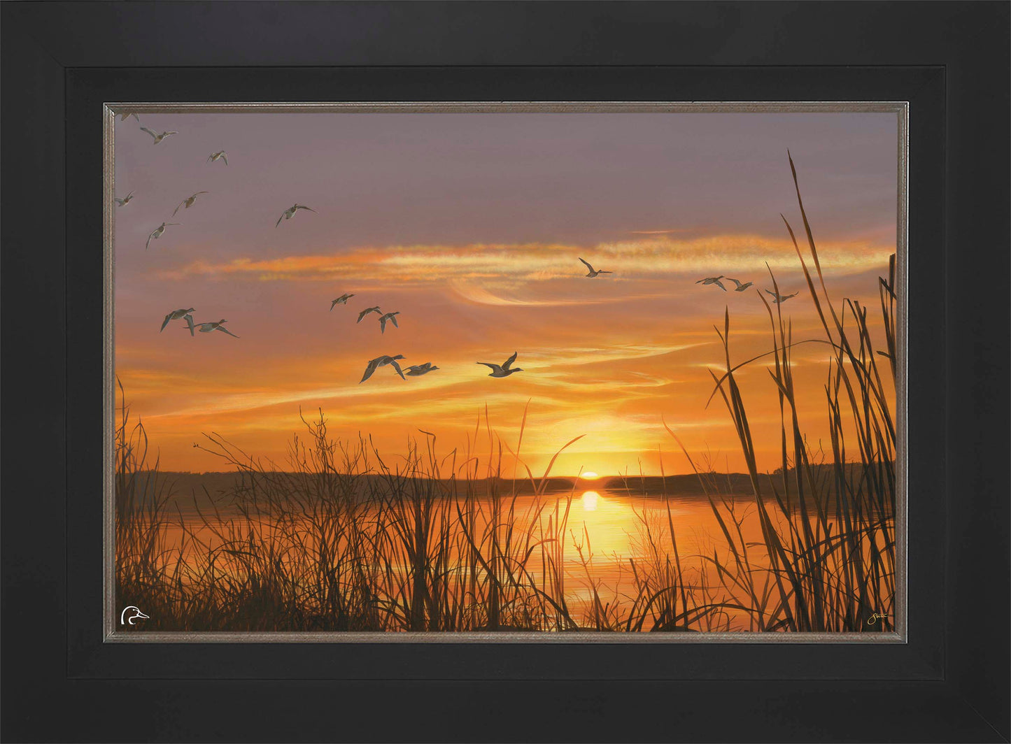 Sunset's Last Minutes Limited Edition Canvas - Official Ducks Unlimited Art