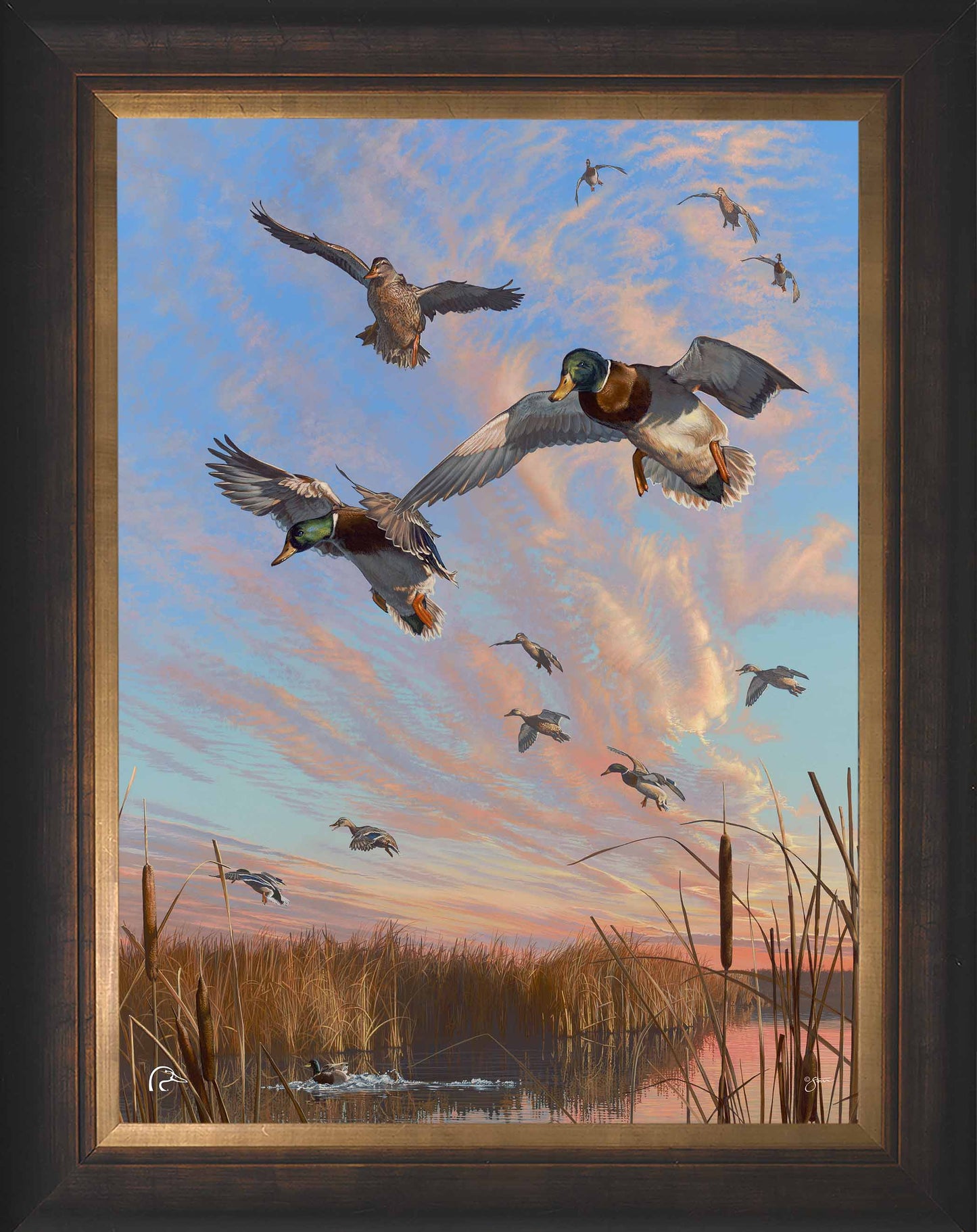 Sunset's Last Minutes Limited Edition Canvas - Official Ducks Unlimited Art