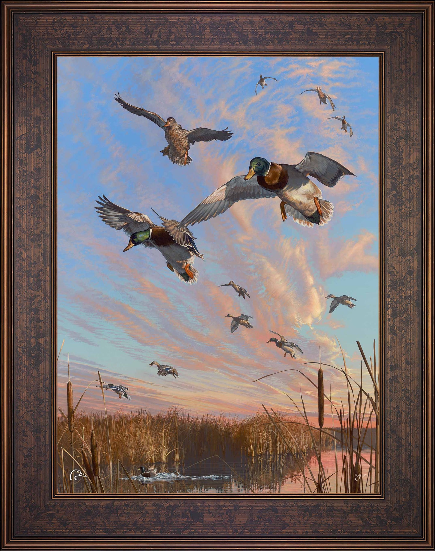 Sunset's Last Minutes Limited Edition Canvas - Official Ducks Unlimited Art
