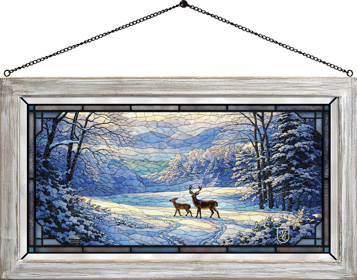 Winter's Grace - Stained Glass Art