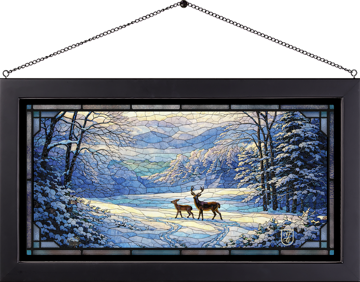 Winter's Grace - Stained Glass Art