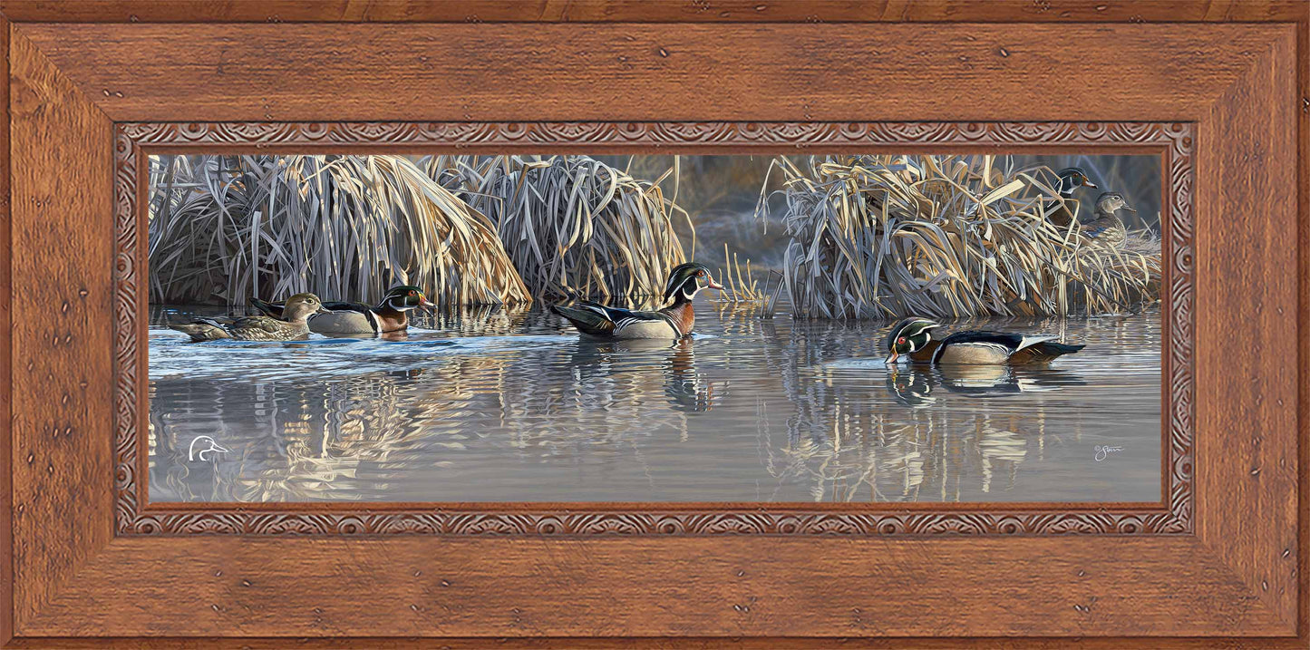 Backwater Gathering Limited Edition Canvas - Official Ducks Unlimited