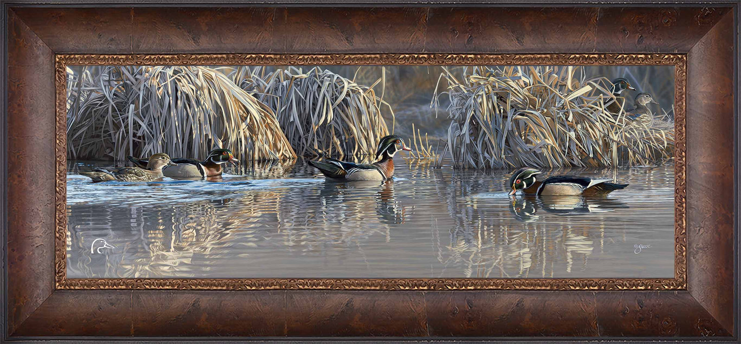 Backwater Gathering Limited Edition Canvas - Official Ducks Unlimited