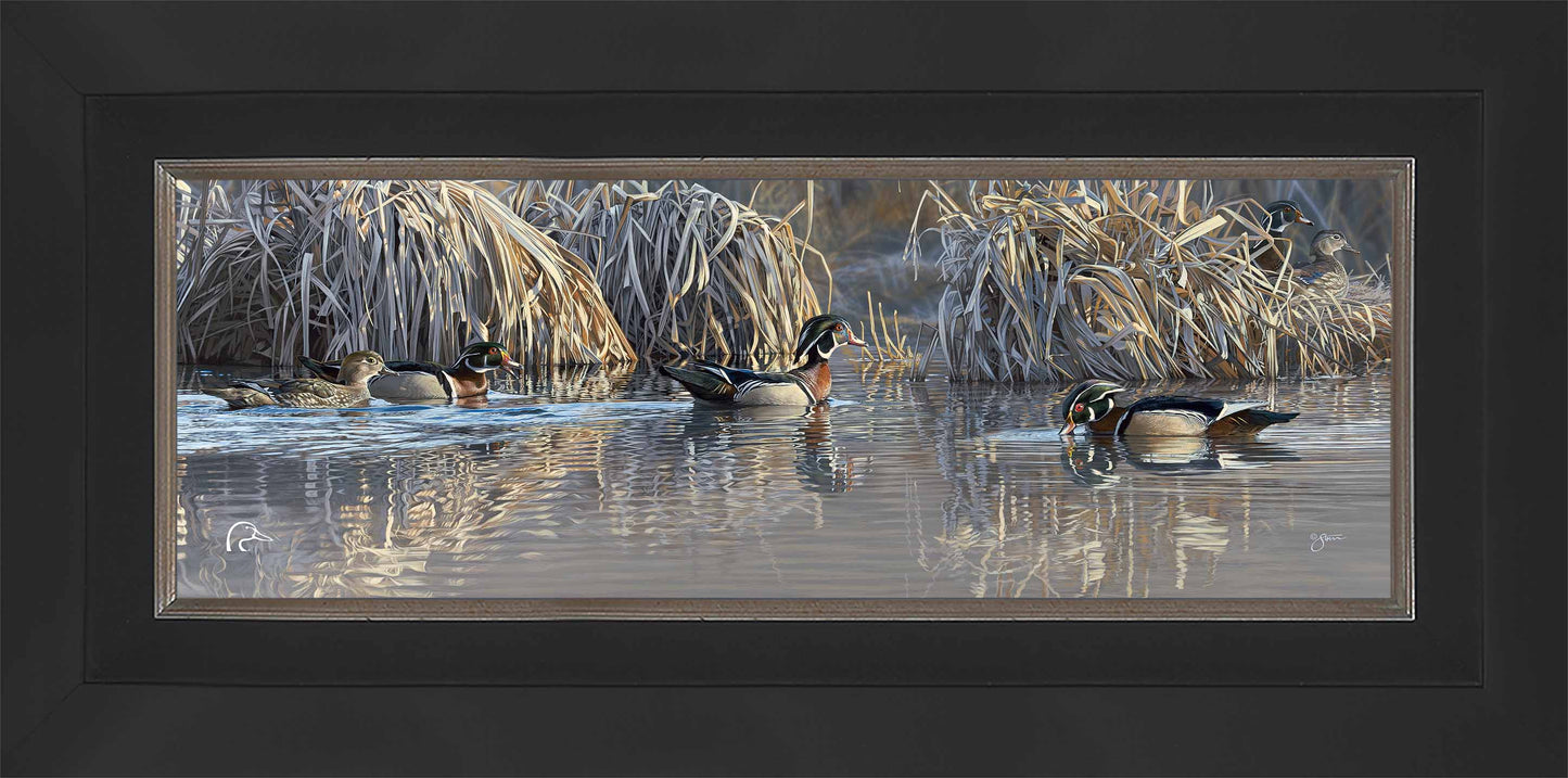 Backwater Gathering Limited Edition Canvas - Official Ducks Unlimited
