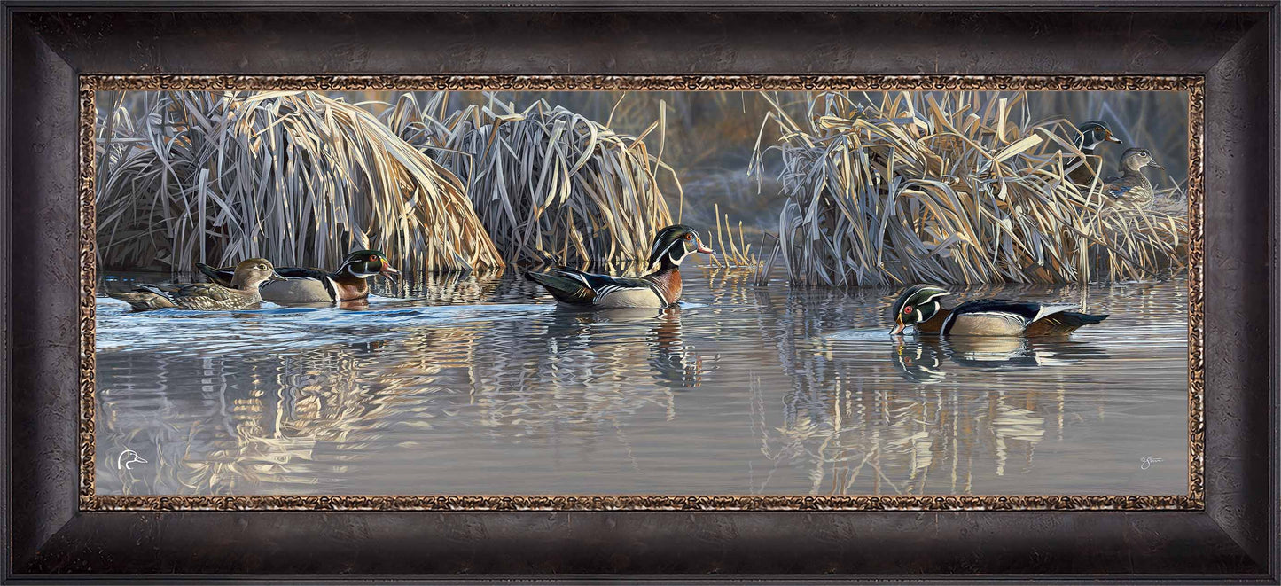 Backwater Gathering Limited Edition Canvas - Official Ducks Unlimited