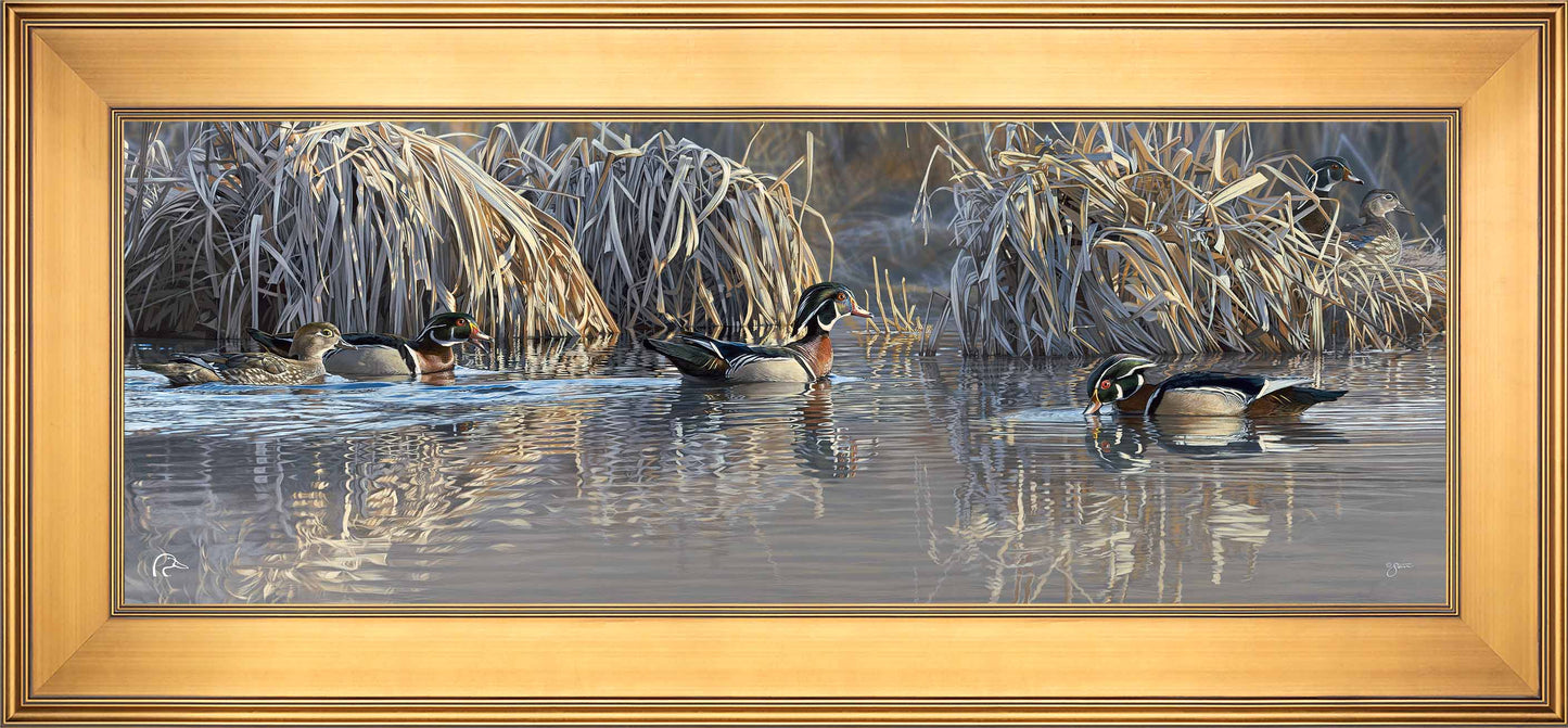 Backwater Gathering Limited Edition Canvas - Official Ducks Unlimited