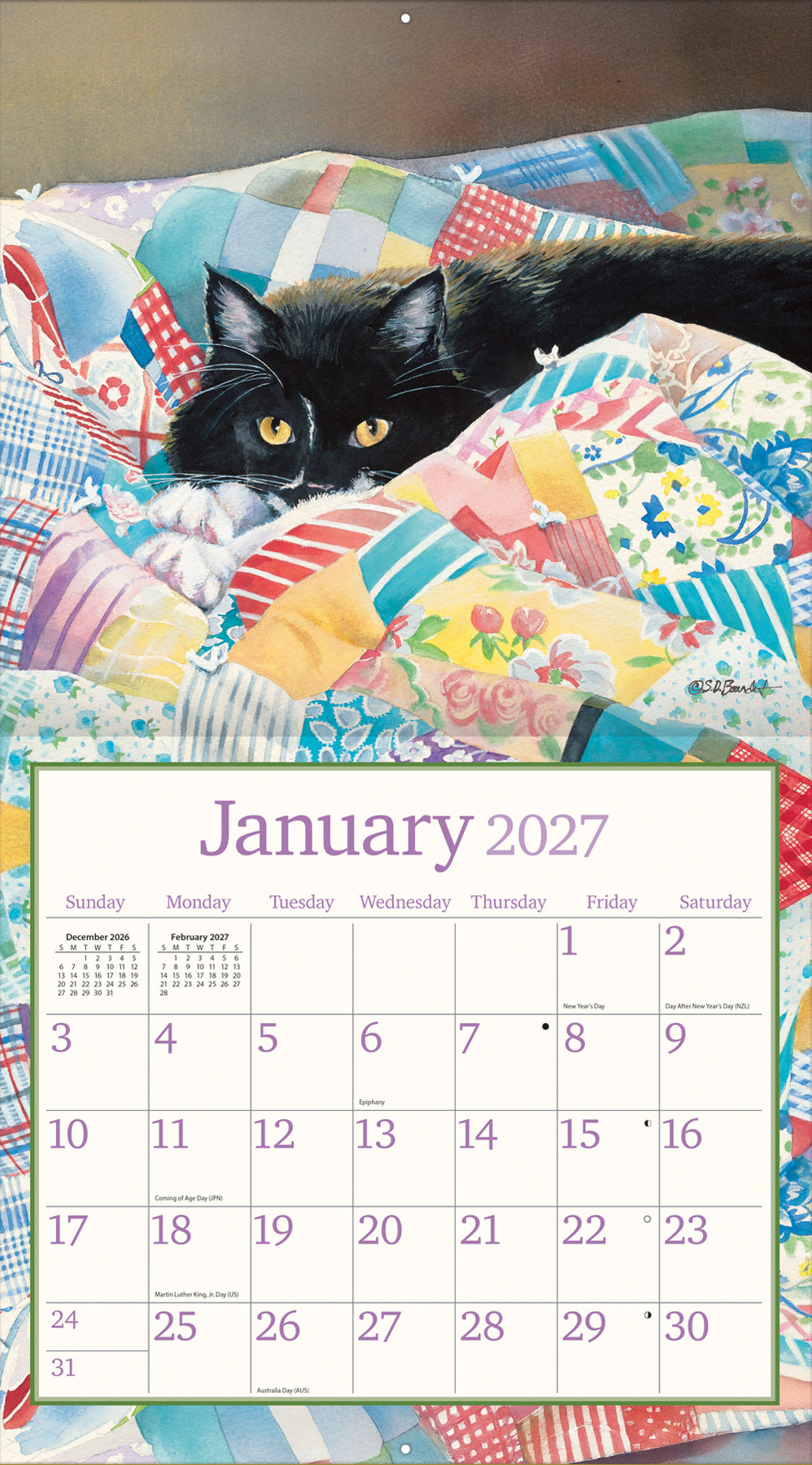 Cats in the Country - 2027 Wall Calendar