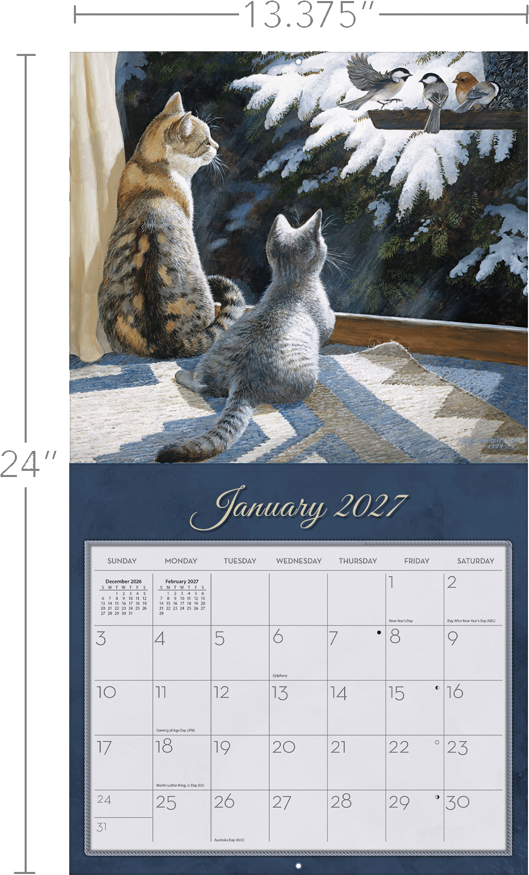 Love of Cats - 2027 Wall Calendar