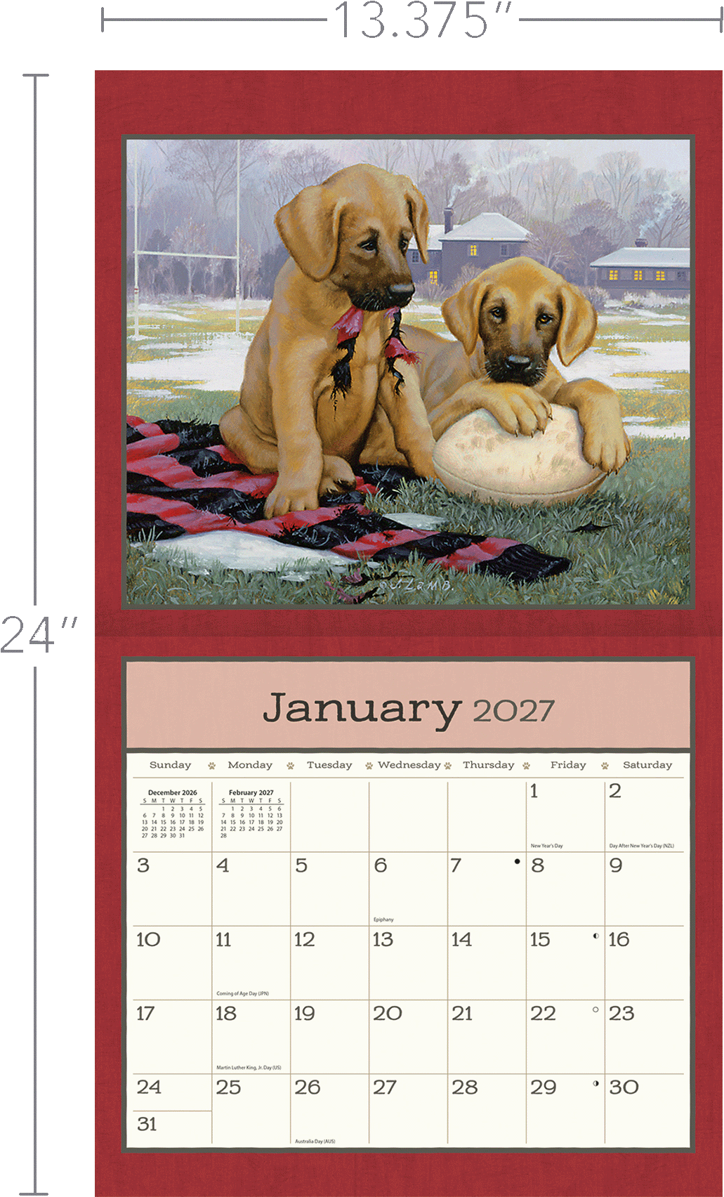 Puppy - 2027 Wall Calendar