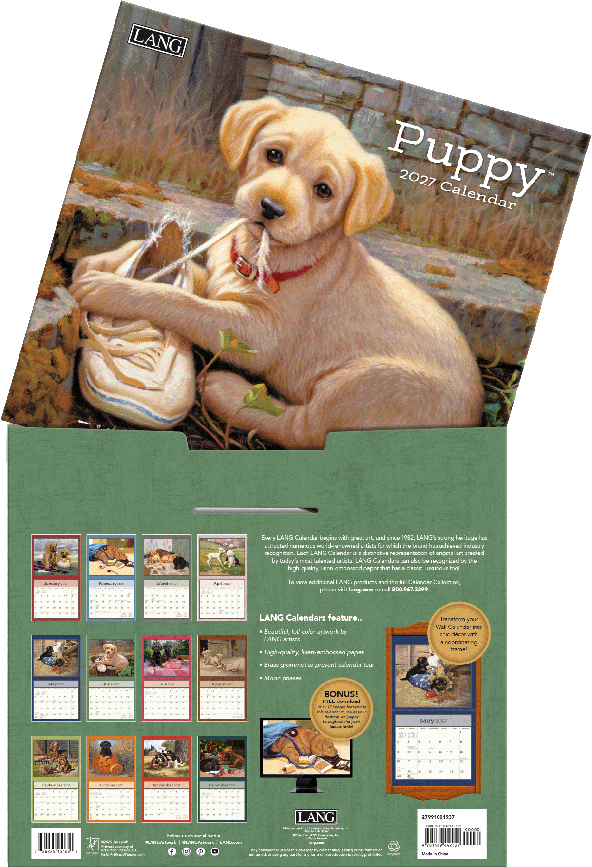 Puppy - 2027 Wall Calendar
