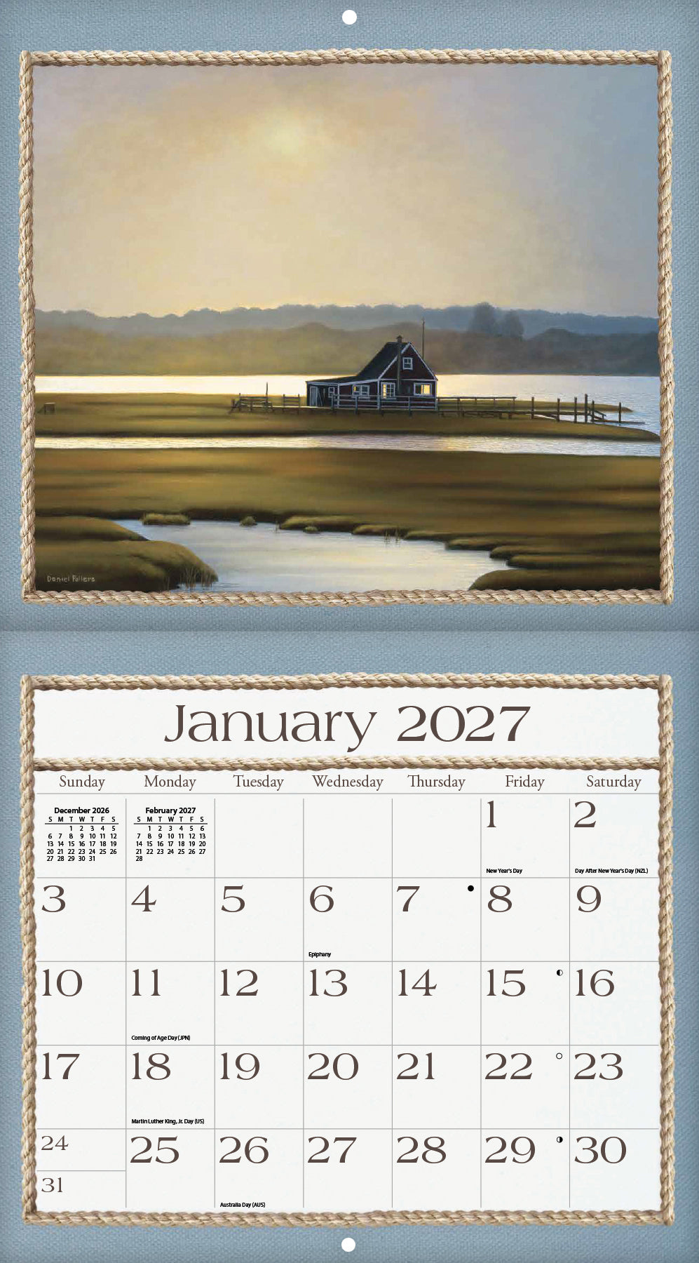 Seaside - 2027 Wall Calendar