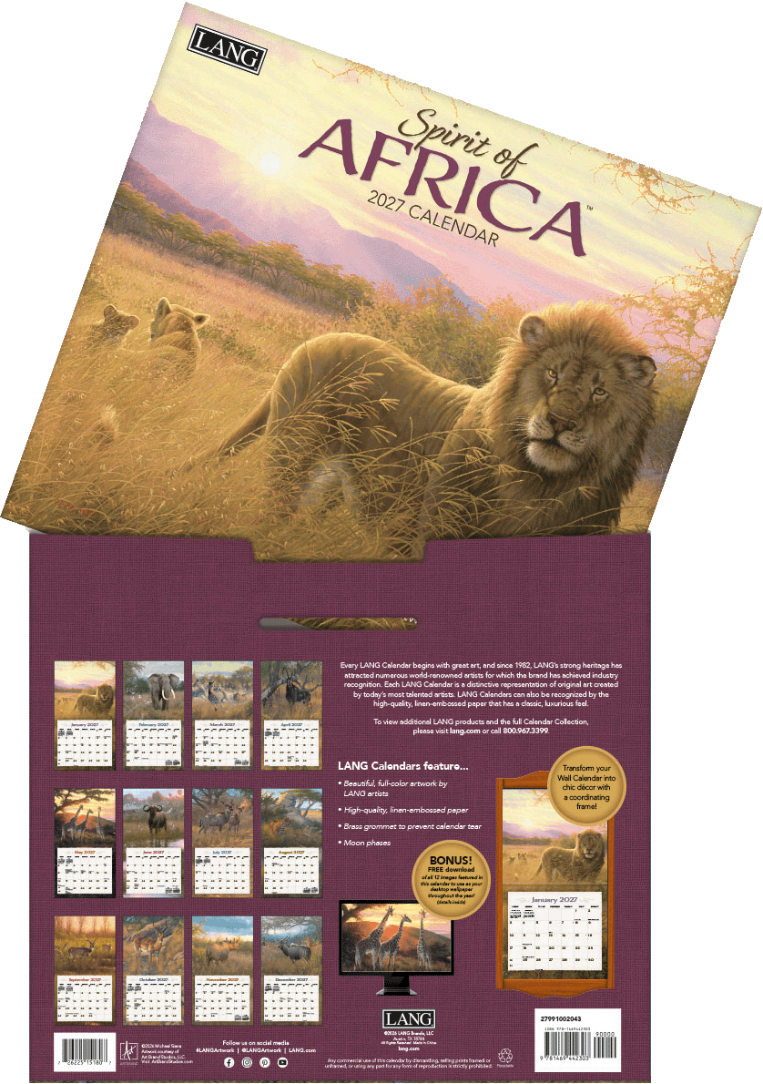 Spirit of Africa - 2027 Wall Calendar