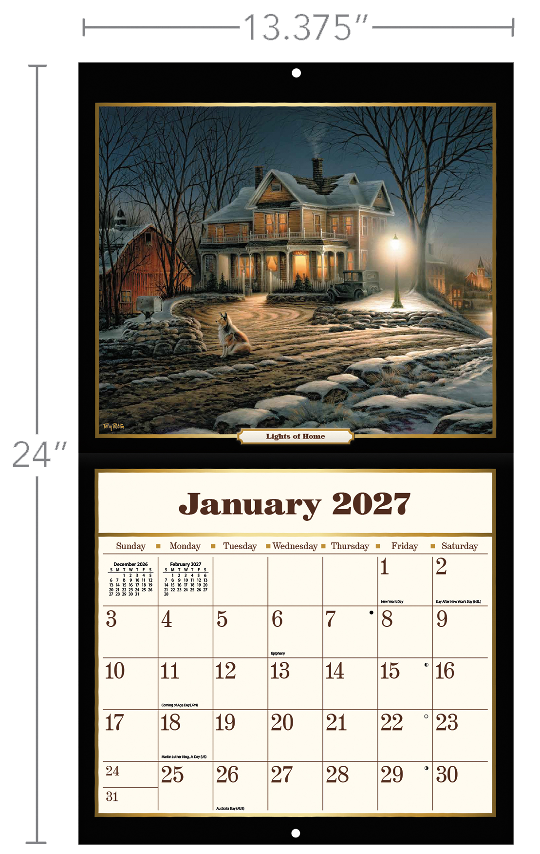 Terry Redlin - 2027 Wall Calendar