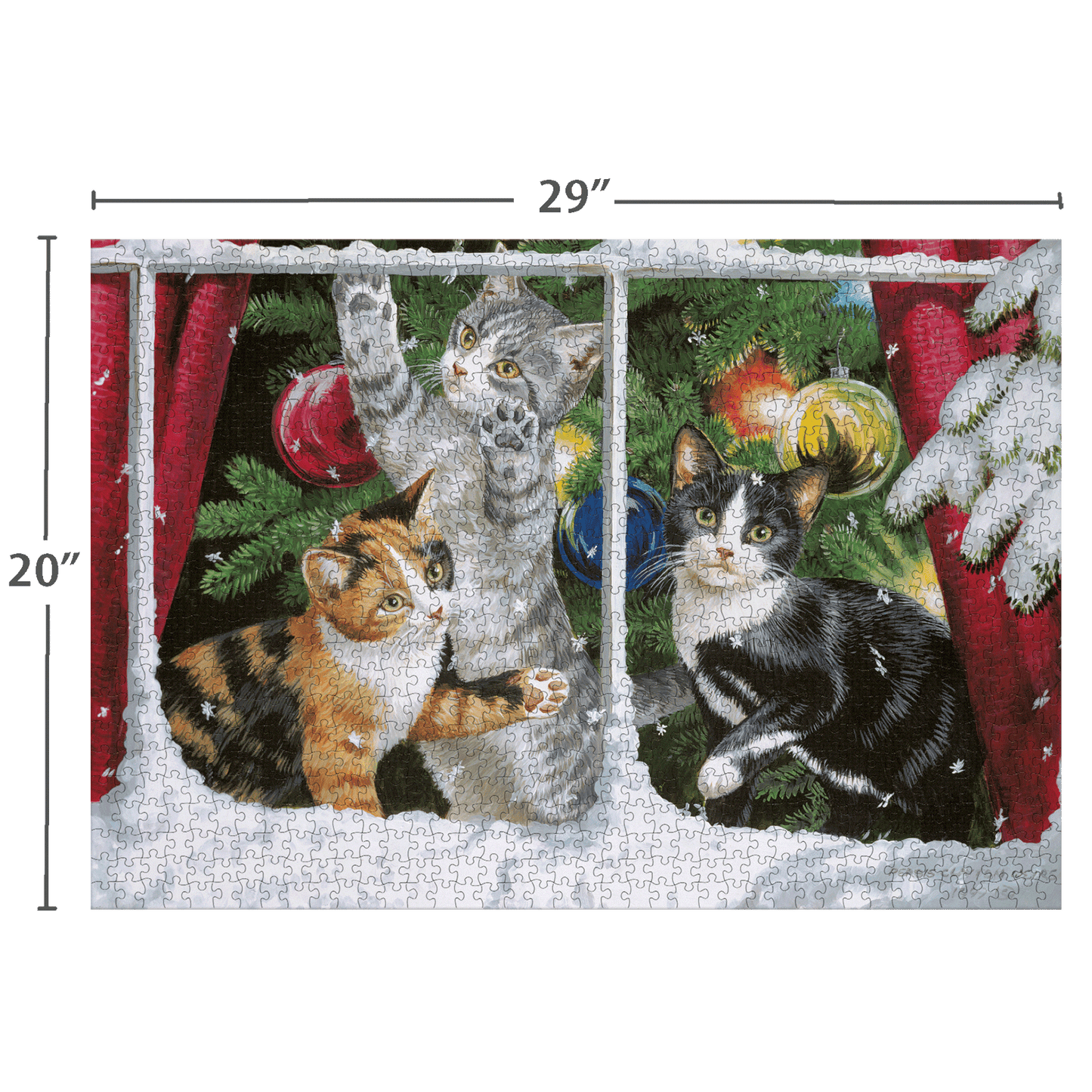 Kitten Christmas 1000 Pcs - Puzzles