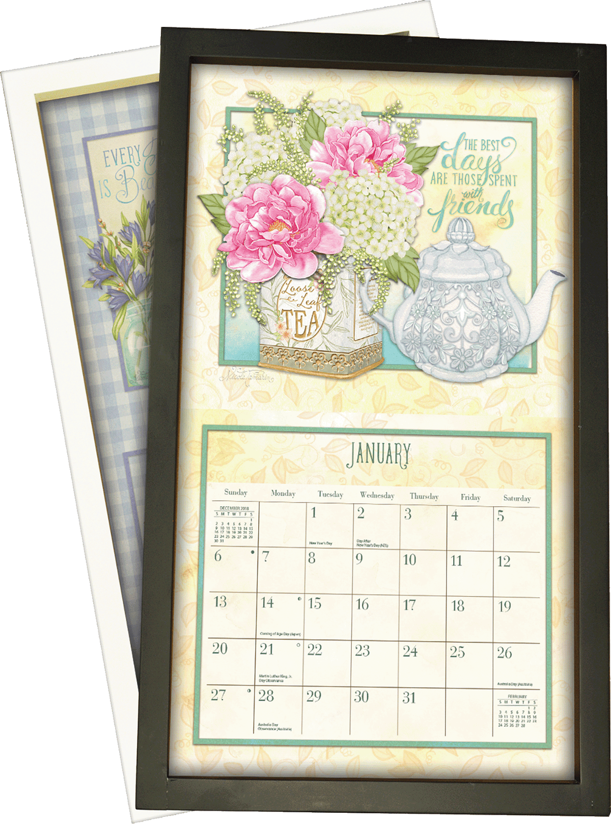Black - Contemporary Calendar Frame