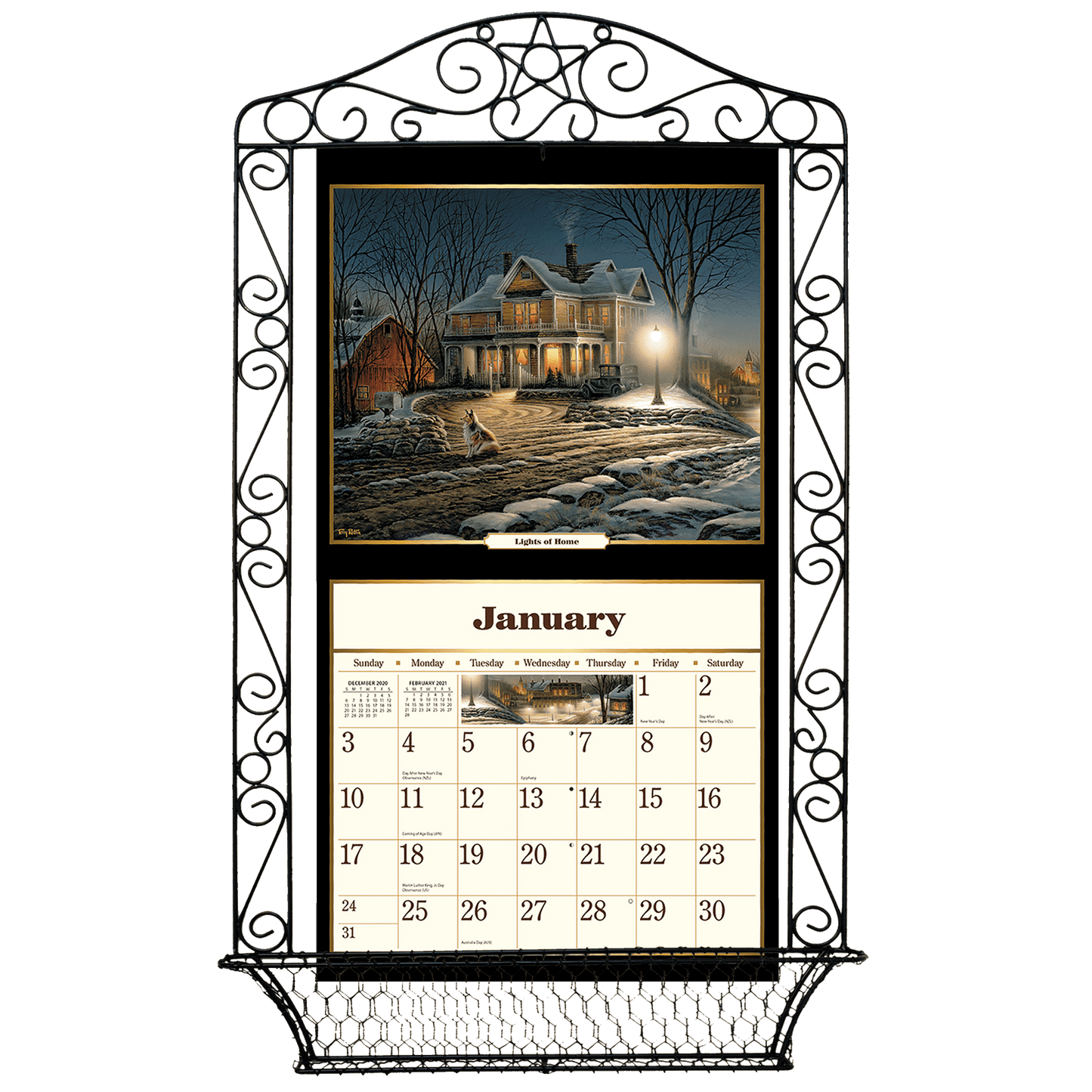 Wrought Iron - Calendar Frame