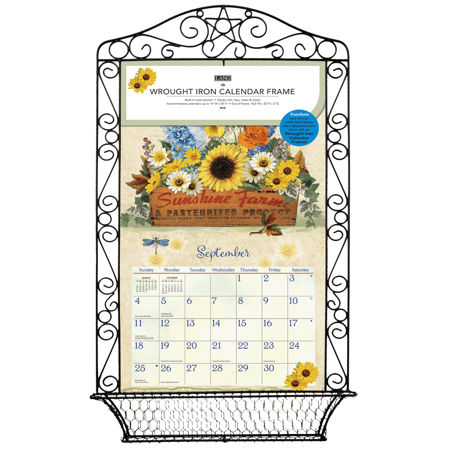 Wrought Iron - Calendar Frame