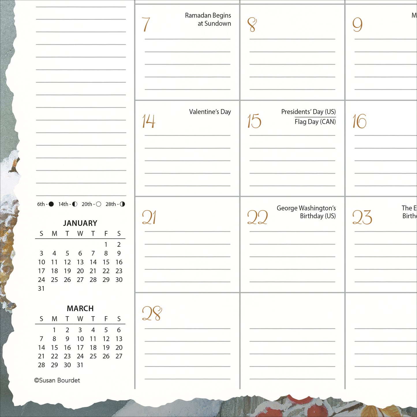 Songbirds 2027 - 11" x 17" Deskpad Calendar