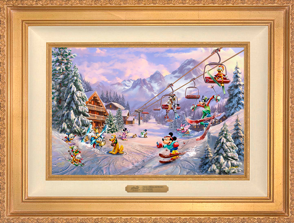 Disney’s Mickey and Minnie’s Ski Adventure - Limited Edition Canvas