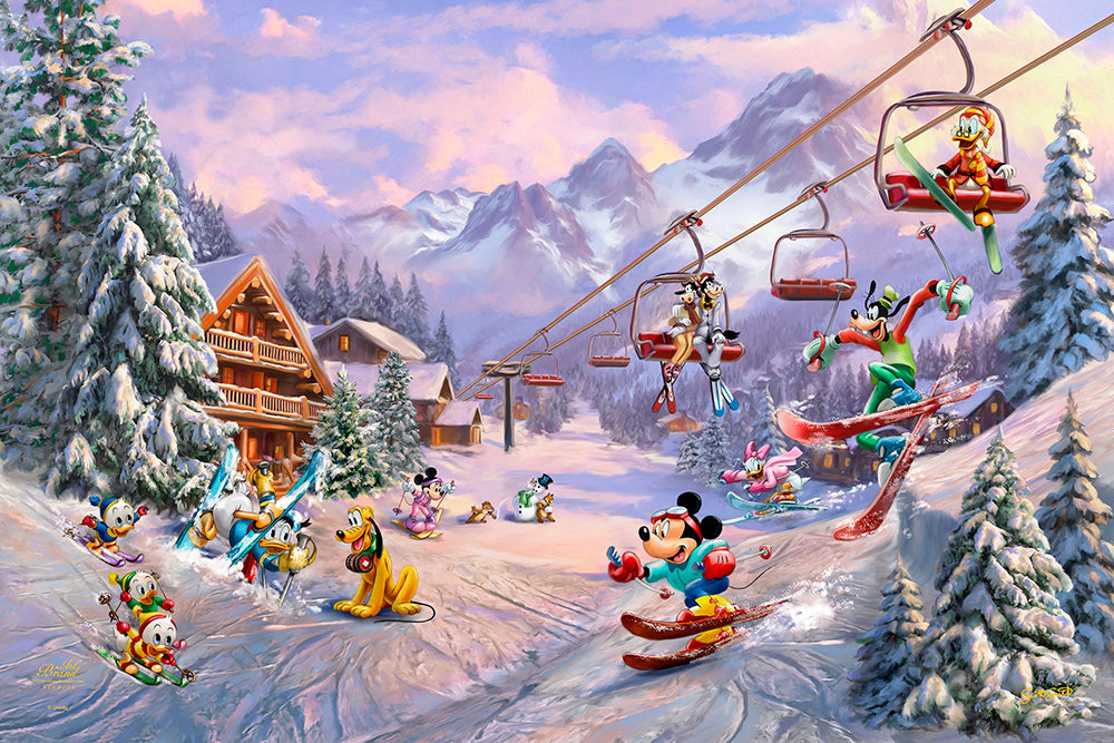 Disney’s Mickey and Minnie’s Ski Adventure - Limited Edition Canvas