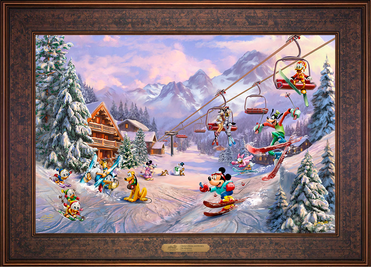 Disney’s Mickey and Minnie’s Ski Adventure - Limited Edition Canvas