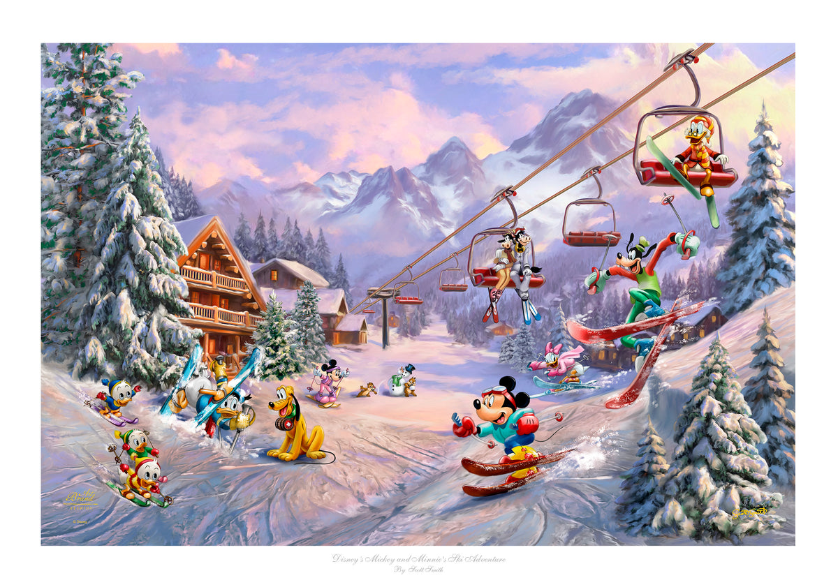 Disney’s Mickey and Minnie’s Ski Adventure - Limited Edition Paper