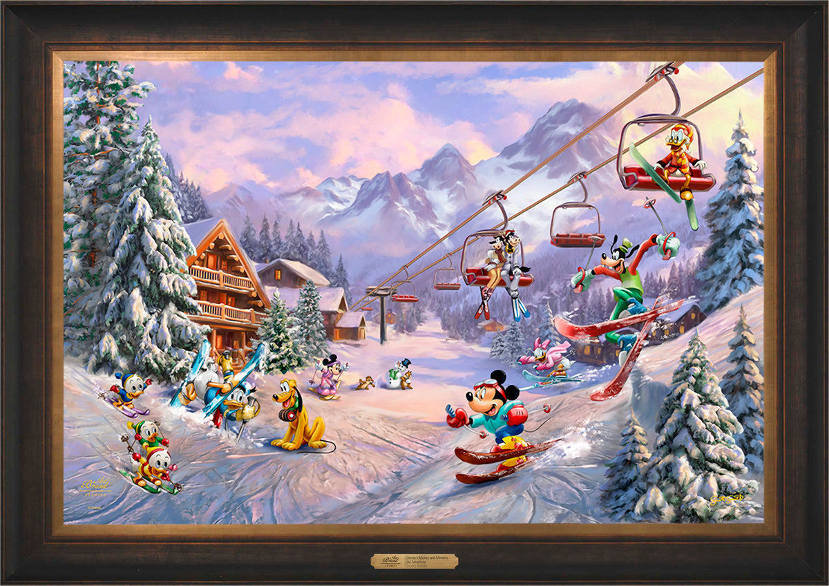 Disney’s Mickey and Minnie’s Ski Adventure - Limited Edition Canvas