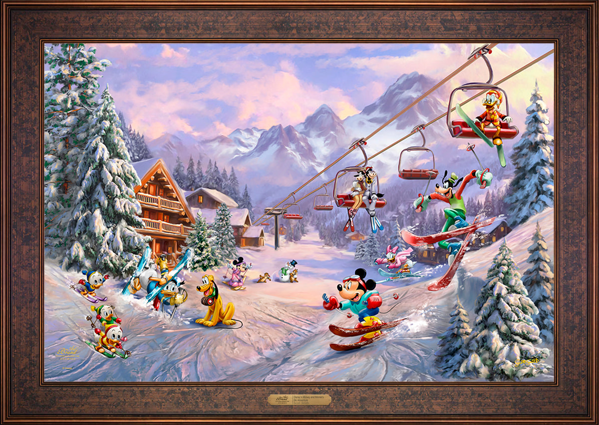Disney’s Mickey and Minnie’s Ski Adventure - Limited Edition Canvas