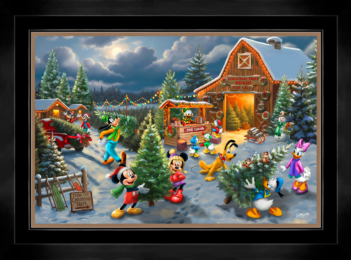 Disney's Mickey and Minnie's Christmas Tree Farm - Limited Edition Canvas