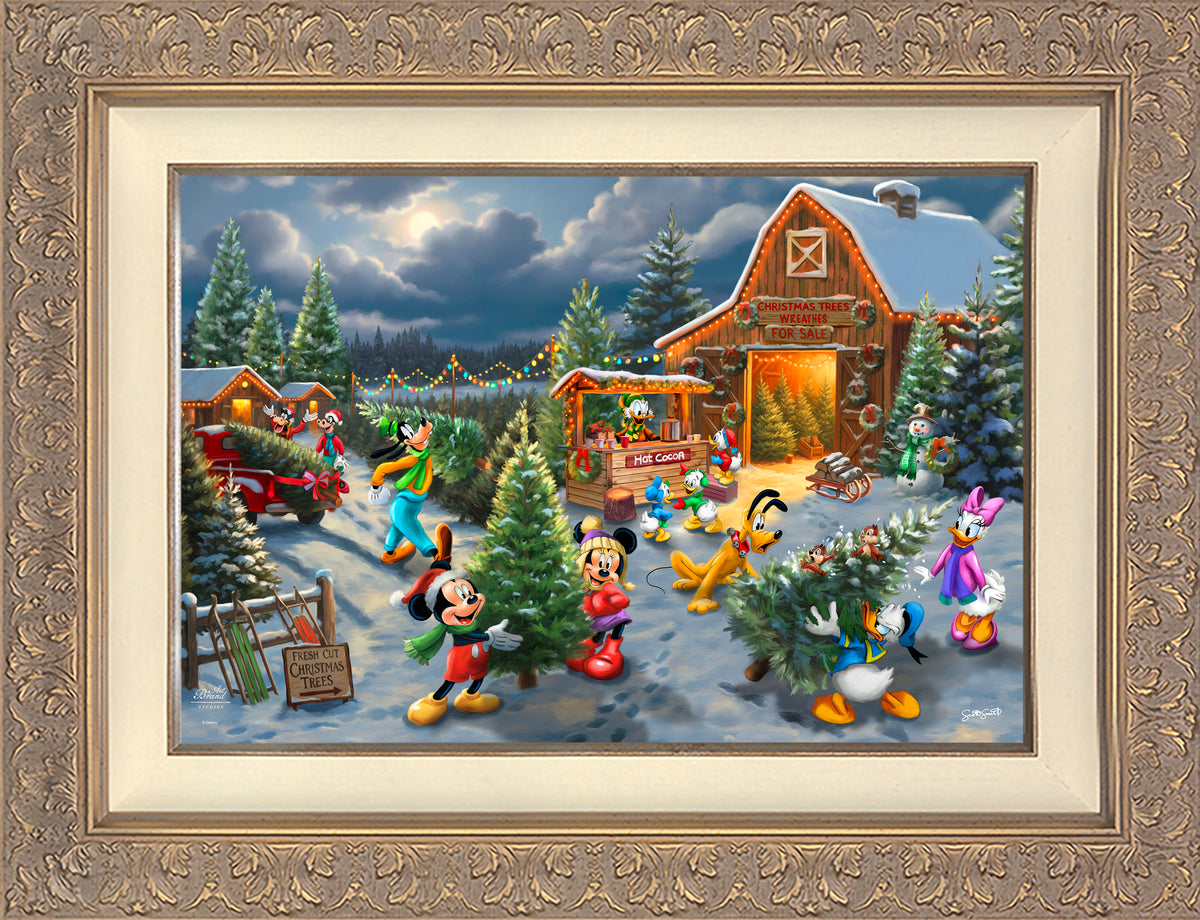 Disney's Mickey and Minnie's Christmas Tree Farm - Limited Edition Canvas