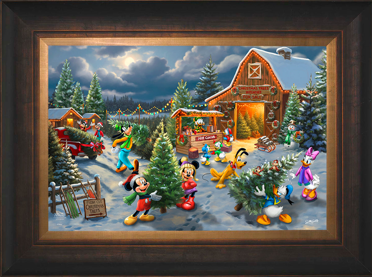 Disney's Mickey and Minnie's Christmas Tree Farm - Limited Edition Canvas