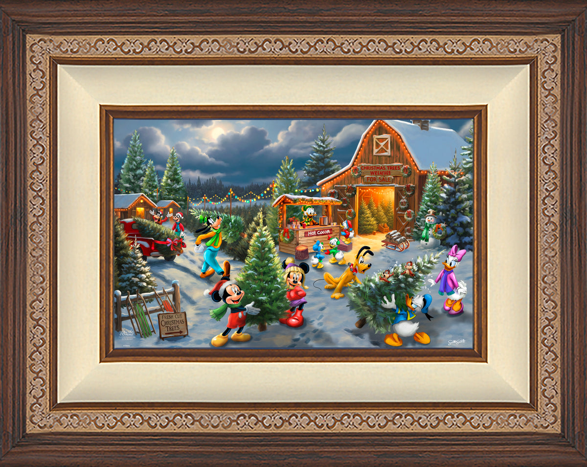 Disney's Mickey and Minnie's Christmas Tree Farm - Limited Edition Canvas