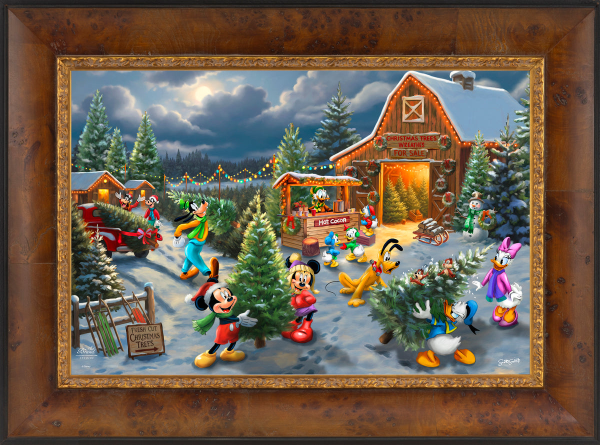 Disney's Mickey and Minnie's Christmas Tree Farm - Limited Edition Canvas